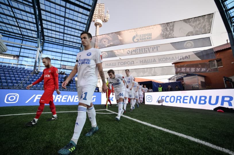 Светодиодные видеоборта, футбольный стадион Газовик